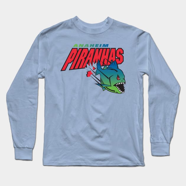 Ahaheim Piranhas Long Sleeve T-Shirt by MindsparkCreative